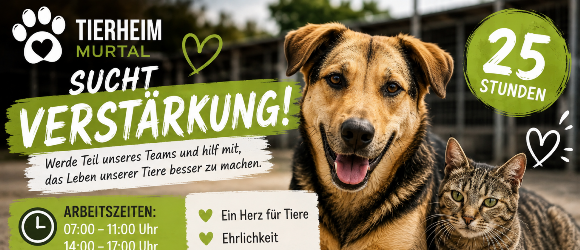 Verstärkung gesucht – Tierpfleger/in (25 Std./Woche)